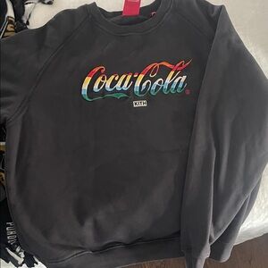 Kith Coca-Cola Preowned Multicolor Logo Crewneck Sweater size L